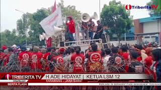 LSM DAN DUA ORMAS DI KARAWANG GELAR DEMO KE PT AICHIKIKI AUTOPARTS INDONESIA [upl. by Witherspoon567]