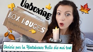 Je découvre la Box Yankee Candle dune youtubeuse [upl. by Dunc]