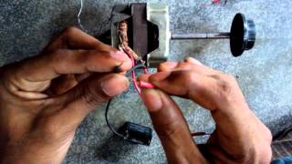 HOW TO MAKE A CAPACITOR OF FAN [upl. by Ikim143]