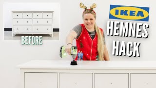 DIY IKEA HACK  Hemnes Dresser Transformation  FLIPMAS Day 5 🎄 [upl. by Tucker]