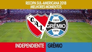 Melhores Momentos  IndependienteARG 1 x 1 Grêmio  Recopa  14022018 [upl. by Ycak415]