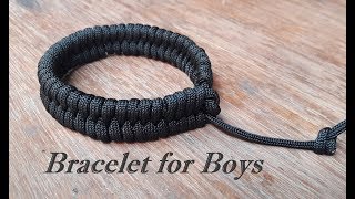 How to make bracelet for boys at homeDIY bracelet for menCreationampyou [upl. by Gaudette]