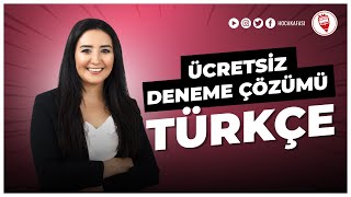 TÜRKÇE Ücretsiz Deneme Çözümü  Öznur Saat Yıldırım KPSS 2022 [upl. by Igor]