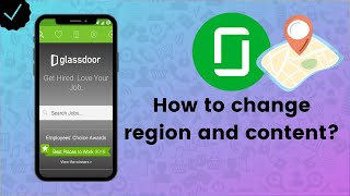 How to change region and content on Glassdoor  Glassdoor Tips [upl. by Comethuauc847]