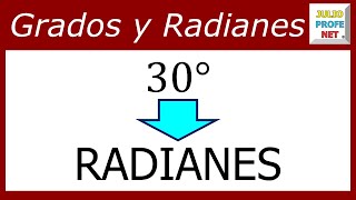 Conversión de grados a radianes  Ejercicio 1 [upl. by Seravart]