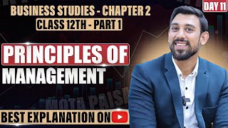 Chapter 2  Principles of management  Business Studies  Class 12  Part 1 [upl. by Anoynek40]