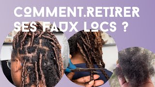 Voici comment enlever tes faux locs SANS COUPER TES CHEVEUX 😱 How to remove faux locs [upl. by Enitsenrae957]