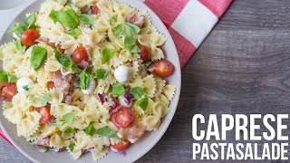 RECEPT Caprese Pastasalade  OhMyFoodness [upl. by Eyaf182]