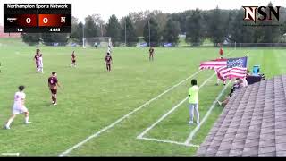 Mens Soccer 2023 Game 11 Northampton vs LCCC – Field punishing action [upl. by Tish339]