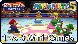 Mario Party 5  All 1 vs 3 MiniGames [upl. by Manard]