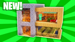 Minecraft House Tutorial  9 Large Wooden Surival House How to Build [upl. by Ingmar]