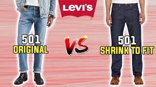 Levis Original VS Shrink To Fit Explained in 20 Seconds 🤯 501 VS 501 STF [upl. by Finella674]