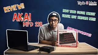 REVIEW AKAI MPD 218 di FL STUDIO Pad controller super menarik [upl. by Llenet]