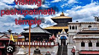 Visiting pashupatinath temple 🙏youtube pashupatinathtemple pashupatinathmandir 🙏 [upl. by Lletnom711]