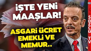 İşte Kalem Kalem Yeni Maaşlar Asgari Ücret Emekli Maaşı Kök Aylığı SGK Uzmanı Hesapladı [upl. by Solley]