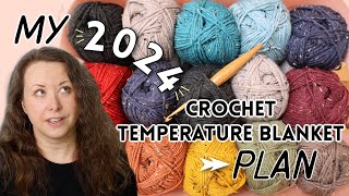 My Plan for How To Crochet a Temperature Blanket Linen Stitch [upl. by Anatsirhc]