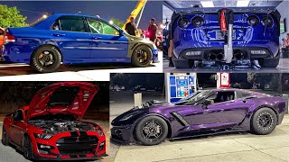 F1X LSX C6Z vs EVO  NA Monster C7 GT500 Turbo 350Z and More [upl. by Hannibal902]