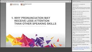 Helping students improve their pronunciation for the IELTS Speaking test [upl. by Atnoek]