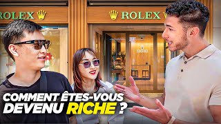 Jai demandé aux CLIENTS de ROLEX  comment êtesvous devenu RICHE [upl. by Packston]