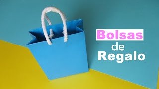 como hacer una bolsa de papel para regalo parte 1 [upl. by Coretta]