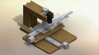 DIY 3 axis micro CNC mill drawn in solidworks [upl. by Nazarius]