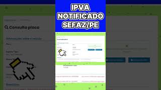 IPVA Notificado SEFAZ PE detranpe veiculo ipva2023 [upl. by Asilanna]