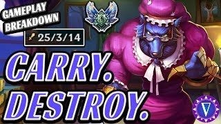 How To Hard Carry Dominate Teamfights And Mount A Comeback ft 25 kill Warwick Gameplay Breakdown [upl. by Ahsieyt]