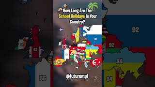 How Long Are The School Holidays In Your Country geography map europe mapping mapper holiday [upl. by Brost]