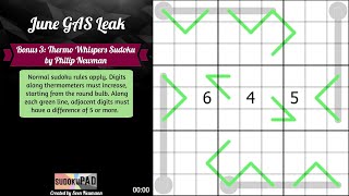 Monthly Sudoku  June 2024 Bonus 3 [upl. by Haropizt]