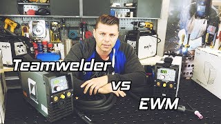 Schweißgeräte Vergleich TIG 180 DC Puls Teamwelder VS EWM Picotig 200 DC Puls [upl. by Ttihw658]