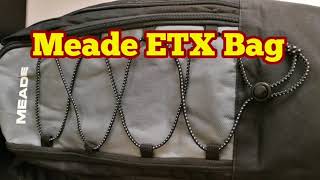 Meade ETX Bag Carrying Bag For ETX 70 80 90 Unboxing Review Use Meade ETX90 [upl. by Adiarf]