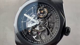 GirardPerregaux Laureato Skeleton Black Ceramic 810153200132A GirardPerregaux Watch Review [upl. by Lehet]