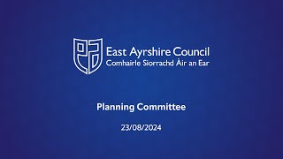 Planning Committee 23 August 2024 [upl. by Boyt]