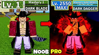 Beating Blox Fruits as Mihawk Lvl 0 to Max Lvl Full Human v4 Awakening Noob to Pro in Blox Fruits [upl. by Nakada35]