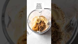 The best peanut butter banana protein smoothie 🔥short [upl. by Betteanne]