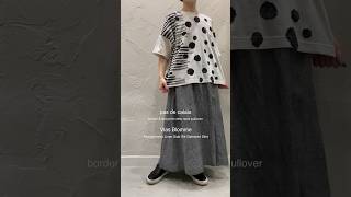 【 2024 pre fall collection pas de calais ＆ Vlas Blomme 】print crew neck pullover ＆ Gathered Skirt [upl. by Hynes]