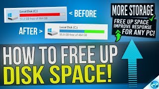 🔧 How to FREE Up More than 30GB Of Disk Space in Windows 10 8 or 7 [upl. by Fabiolas502]