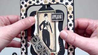 Graphic 45 Curtain Call Accordion Card [upl. by Missak]