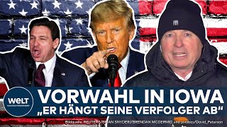 SIEGER BEI VORWAHL Sensation in Iowa quotBesser Gebildete wählen wieder Donald Trumpquot  So lief es ab [upl. by Crifasi868]