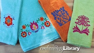 Embroidering on Terrycloth Towels [upl. by Xam693]