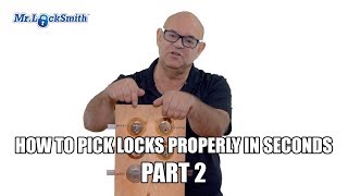 How To Pick Locks Properly In Seconds Part 2  Mr Locksmith™ [upl. by Biancha]