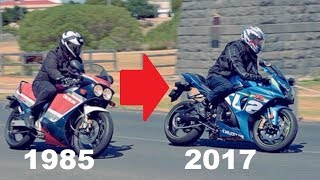 Suzuki GSXR History 1985  2017  Evolution of a SuperBike [upl. by Mcmahon650]