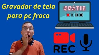 GRAVADOR DE TELA PARA PC FRACO [upl. by Nichani]