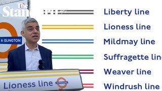 Sadiq Khan London overground rail lines get names and colours in £6 million redesign [upl. by Aylmar]