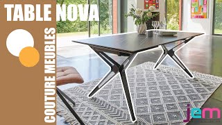 TABLE MODERNE EXTENSIBLE  CÉRAMIQUE MARBRE NOIR  NOVA ⬛ [upl. by Tavy]