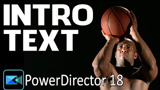 Zoom Through Text Video Intro  PowerDirector [upl. by Ylecic]