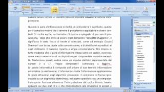 Microsoft Office Word 2007 Tutorial Italiano Quinta e ultima Parte Windows 7 [upl. by Eiralam]