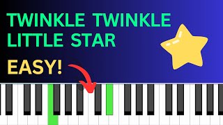 EASY Twinkle Twinkle Little Star  Piano Tutorial  Beginner [upl. by Tse]