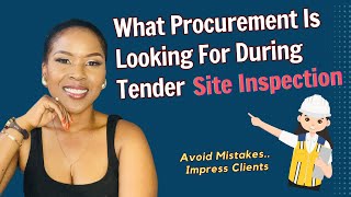 Preparing for a Tender Site Visit amp Impress Your Clients Dont be qualified [upl. by Aselehc]