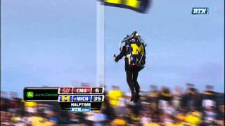 Michigan Fan Takes off with Jetpack [upl. by Akenat61]